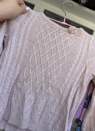 Ніжний рожевий светрик на дівчинку h&m 110-116