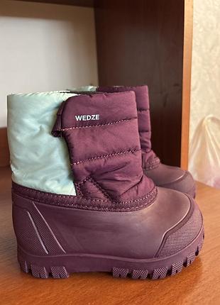 Дитячі зимові чобітки wedze decathlon 22/23 (14 cm) оригінальні