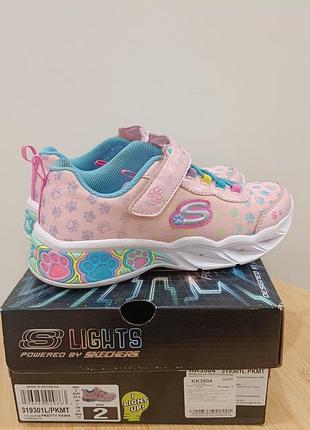 Кроссовки с мигалками skechers