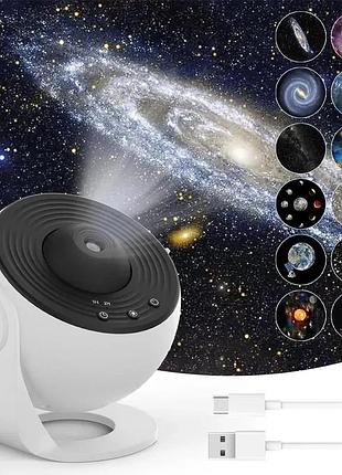Проектор зоряного неба б/у, galaxy projector, 12 картриджів, usb