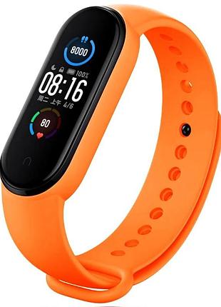 M5 m6 змінний ремінець для фітнес трекера mi band 5 6 (orange)