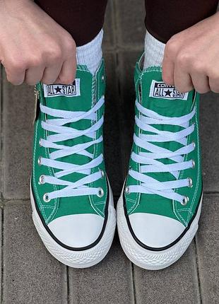 Женские кеды converse зеленые, converse all star зеленые, кеды converse all star зеленые