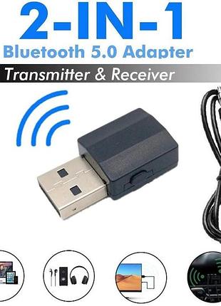 2 в 1 bluetooth 5.0 аудио передатчик и приемник (transmitter+receiver) адаптер