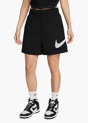 Шорти nike w nsw essntl wvn hr short hbr dm6739-010 жіночі спортивні шорти найк