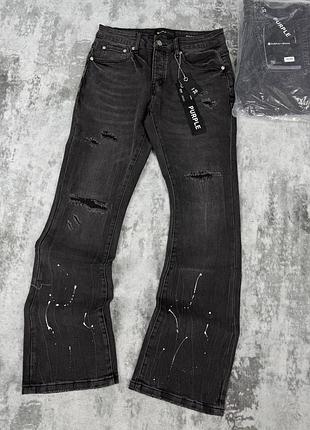 Purple flared jeans