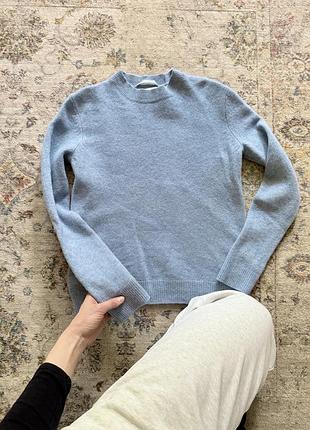 Вовняний блакитний светр jack&jones