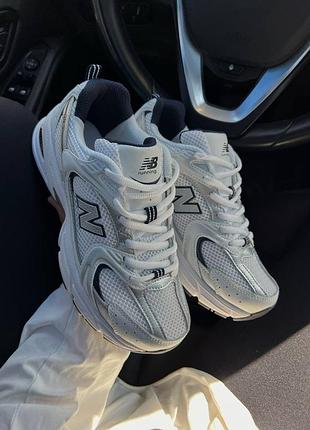 Кроссовки new balance 530, new balance 530 white metallic, белые кроссовки new balance 530