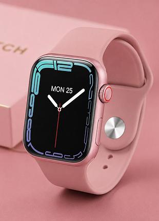 Смарт-часы smart watch series 7 hw67 pro max pink