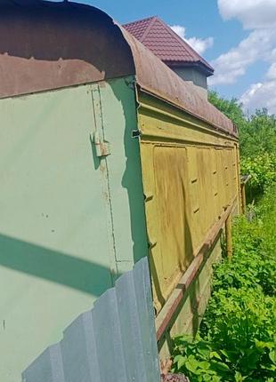Гараж вагон 8,5 м ширина 3 м внутренний объём 25 квадратов