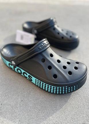 Crocs bayaband logo motion black стильні чоловічі крокси