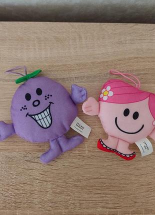 Іграшки-брелоки «little miss naughty» та «little miss hug»  mcdonald's happy meal.