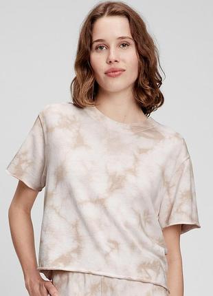 Укороченная футболка gap с необработанными краями