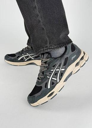 Мужские кроссовки asics gel-nyc#x m dark grey beige