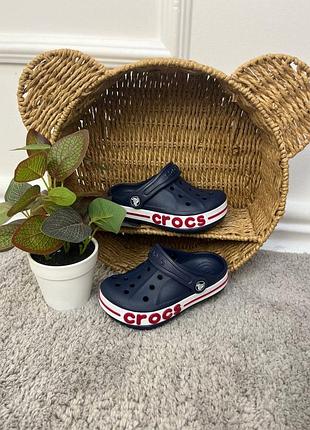 Дитячі стильні крокси crocs bayaband navy