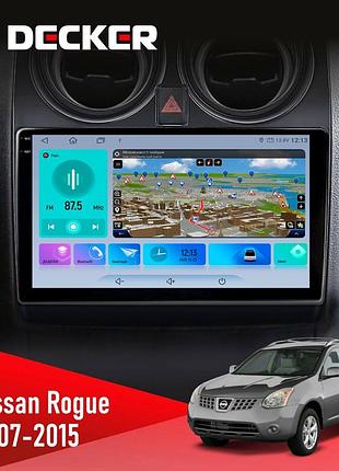 Штатна магнітола nissan rogue 2007-2015 decker d9-009 4x64, dsp, 4g, 2k
