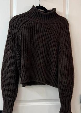 Джемпер крупной вязки h&m 4