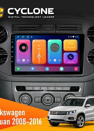 Штатна магнітола volkswagen tiguan 2011-2016 cyclone c9-001 2x64 cpl