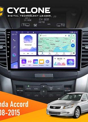 Штатна магнітола honda accord 8 2008-2015 cyclone c9-011 4x64, dsp