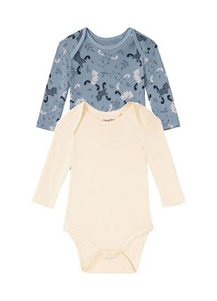 Боди набор 2шт. хлопковые для мальчика lupilu lidl 362316 074-80 см (6-12 months) комбинированный