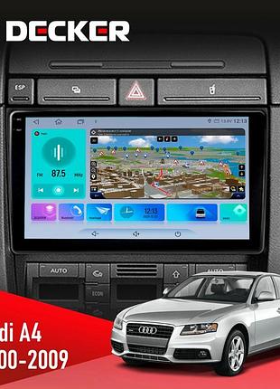 Штатна магнітола audi a4 2000-2009 decker d9-009 4x64, dsp, 4g, 2k