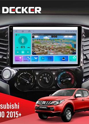 Штатна магнітола mitsubishi l200 2015 decker d9-009 4x64, dsp, 4g, 2k