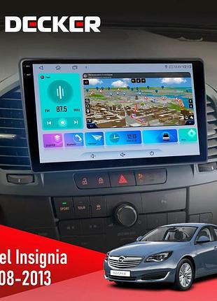 Штатна магнітола opel insignia 2008-2013 decker d9-009 4x64, dsp, 4g, 2k
