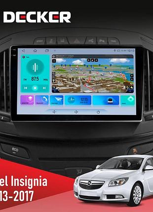 Штатна магнітола opel insignia 2013-2017 decker d9-009 4x64, dsp, 4g, 2k