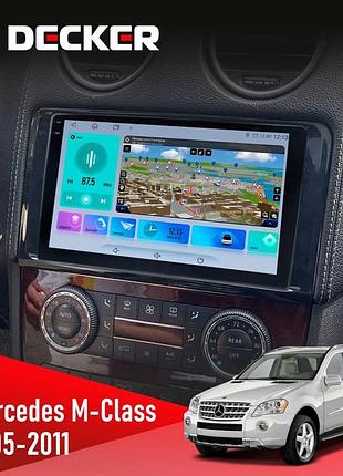 Штатна магнітола mercedes-benz ml-class (w164) 2005-2011 decker d9-009 4x64, dsp, 4g, 2k