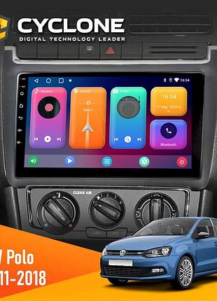 Штатна магнітола volkswagen polo 2011-2018 cyclone c9-001 2x64 cpl