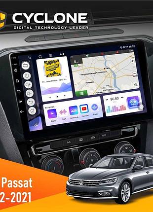 Штатна магнітола volkswagen passat 2012-2021 cyclone c10-011 4x64, dsp