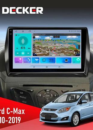 Штатна магнітола ford c-max 2010-2019 decker d9-009 4x64, dsp, 4g, 2k