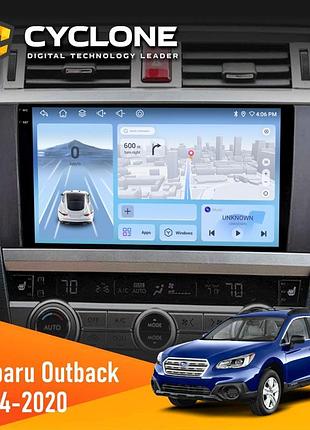 Штатна магнітола subaru outback 2014-2020 cyclone c9-012 4x64 dsp 4g