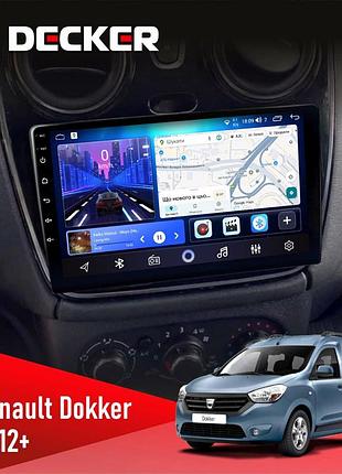 Штатна магнітола renault dokker, sandero, lodgy 2012 decker d9-006 4x64, 4g