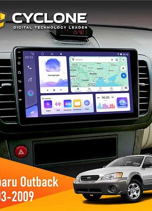 Штатна магнітола subaru outback 2003-2009 cyclone c9-011 4x64, dsp