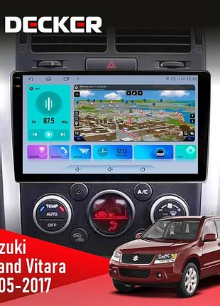 Штатна магнітола suzuki grand vitara 2005-2017 decker d9-009 4x64, dsp, 4g, 2k