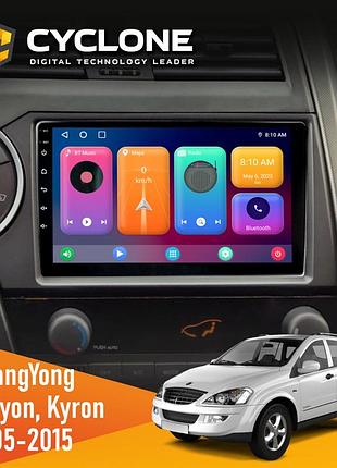 Штатна магнітола ssangyong kyron 2005-2015 cyclone c9-001 2x64 cpl