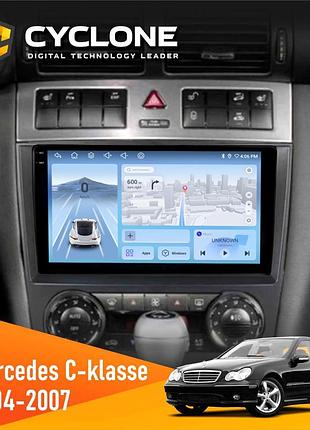 Штатна магнітола mercedes-benz c-class (w203) 2004-2007 cyclone c9-012 4x64 dsp 4g