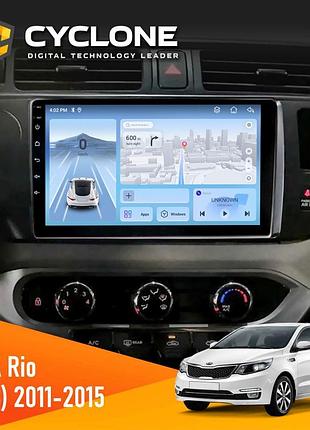 Штатна магнітола kia rio 2015-2017 cyclone c9-012 4x64 dsp 4g