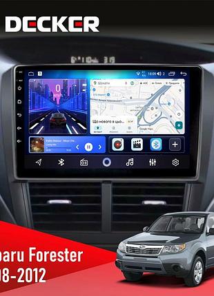 Штатна магнітола subaru forester 2008-2012 decker d9-006 4x64, 4g