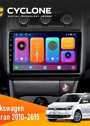 Штатна магнітола volkswagen touran 2010-2015 climate cyclone c10-001 2x64 cpl