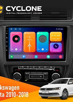Штатна магнітола volkswagen jetta 2010-2018 cyclone c10-001 2x64 cpl