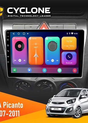 Штатна магнітола kia picanto 2007-2011 cyclone c9-001 2x64 cpl