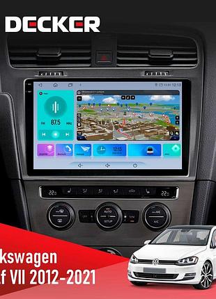 Штатна магнітола volkswagen golf 2012-2021 silver decker d10-009 4x64, dsp, 4g, 2k