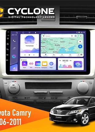 Штатна магнітола toyota camry 40 2006-2011 cyclone c9-011 4x64, dsp