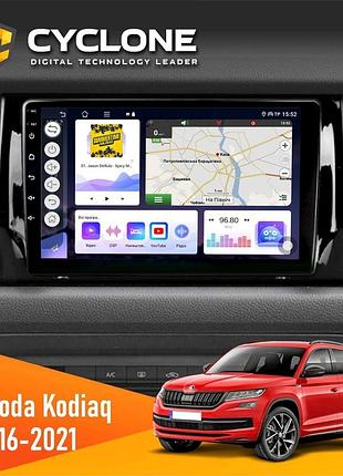 Штатна магнітола skoda kodiaq 2016-2021 cyclone c10-011 4x64, dsp