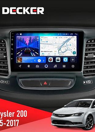 Штатна магнітола chrysler 200 2015-2017 decker d9-006 4x64, 4g