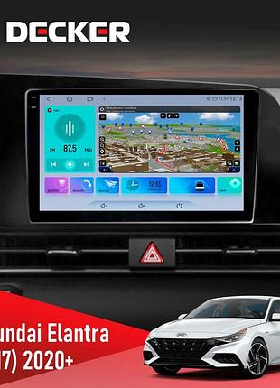 Штатна магнітола hyundai elantra 2021 decker d9-009 4x64, dsp, 4g, 2k