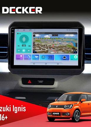 Штатна магнітола suzuki ignis 2016 decker d9-009 4x64, dsp, 4g, 2k
