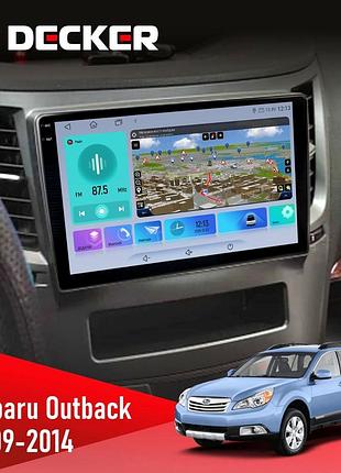 Штатна магнітола subaru outback 2009-2014 decker d9-009 4x64, dsp, 4g, 2k