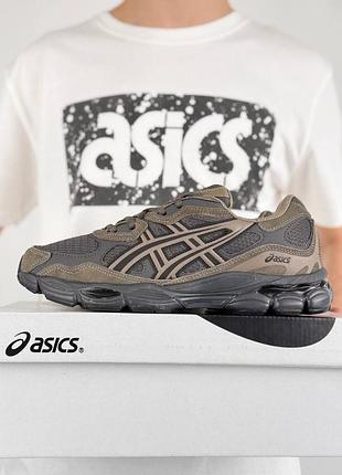 Мужские кроссовки asics gel-nyc#x m khaki grey